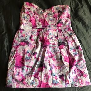 ASOS Corset Style Floral Mini Dress